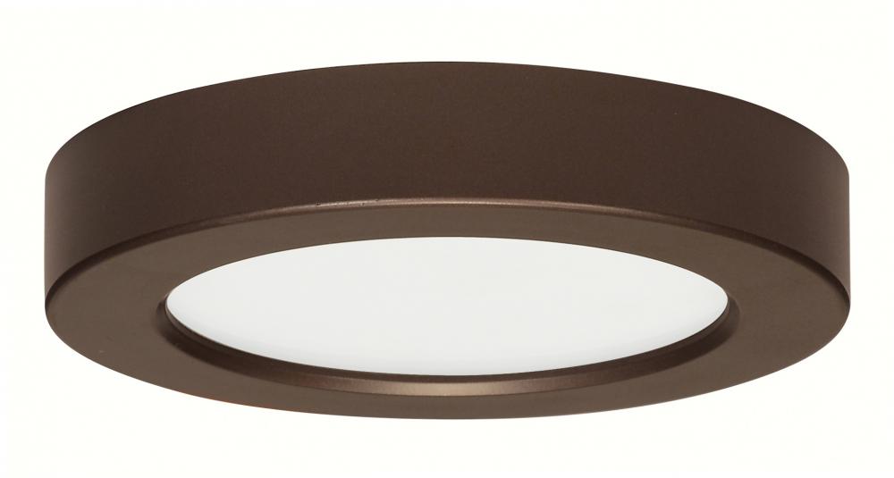 Blink - 10.5W- 5.5&#34; Surface Mount LED - 3000K- Round Shape - Bronze Finish - 120V