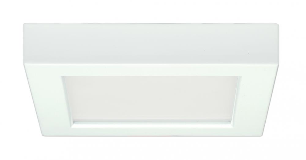 Blink - 10.5W- 5.5&#34; Surface Mount LED - 5000K- Square Shape - White Finish - 120V