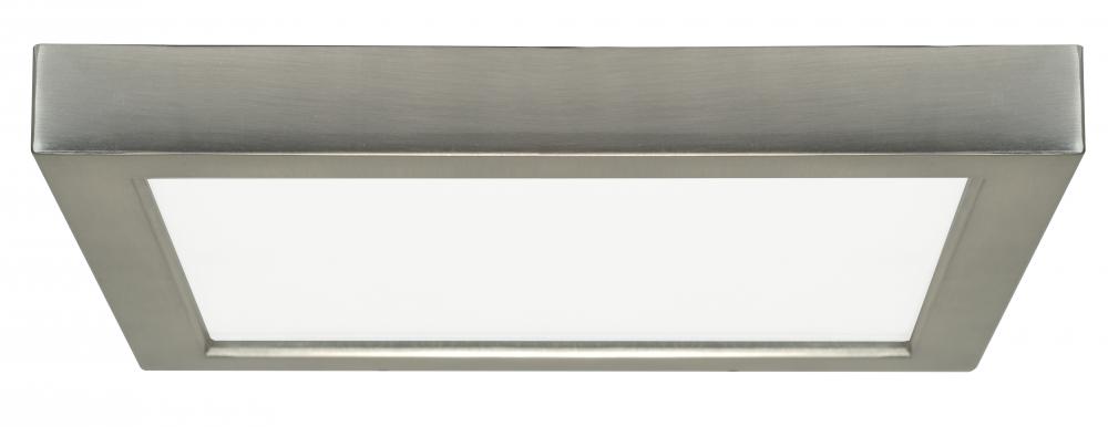 Blink - 13.5W- 7&#34; Surface Mount LED - 5000K- Square Shape - Brushed Nickel Finish - 120V