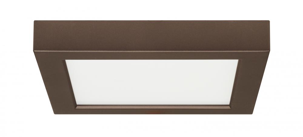 Blink - 13.5W- 7&#34; Surface Mount LED - 2700K- Square Shape - Bronze Finish - 120V