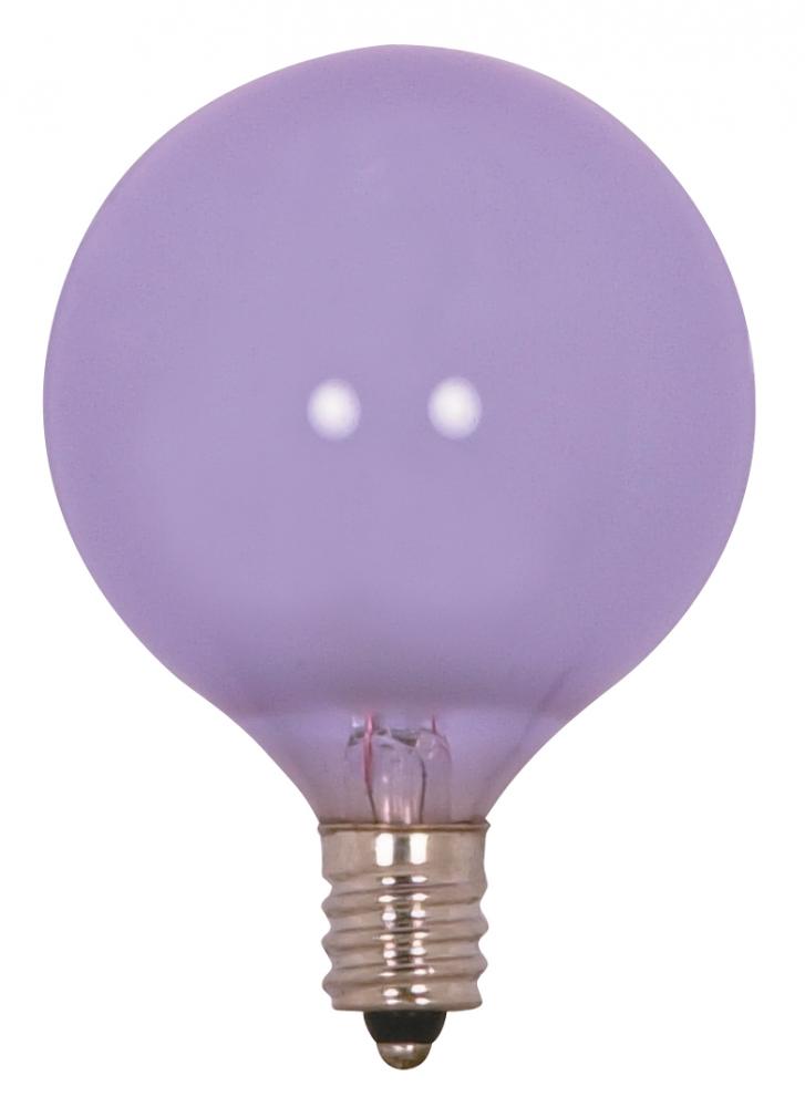 60 Watt G16 1/2 Incandescent; Full Spectrum; 2000 Average rated hours; 650 Lumens; Candelabra base;