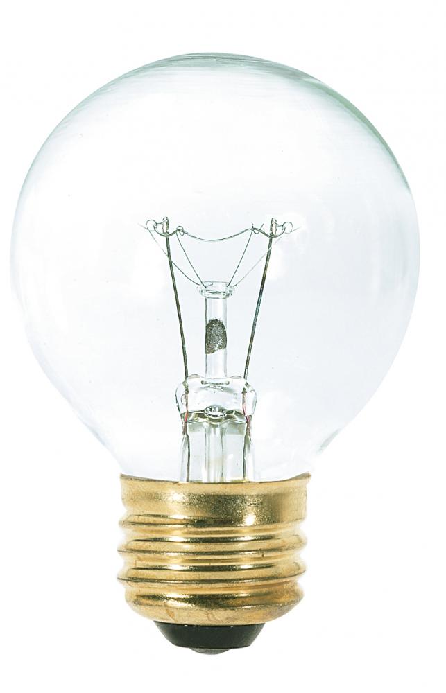 60 Watt G18 1/2 Incandescent; Gloss White; 1500 Average rated hours; 550 Lumens; Medium base; 120