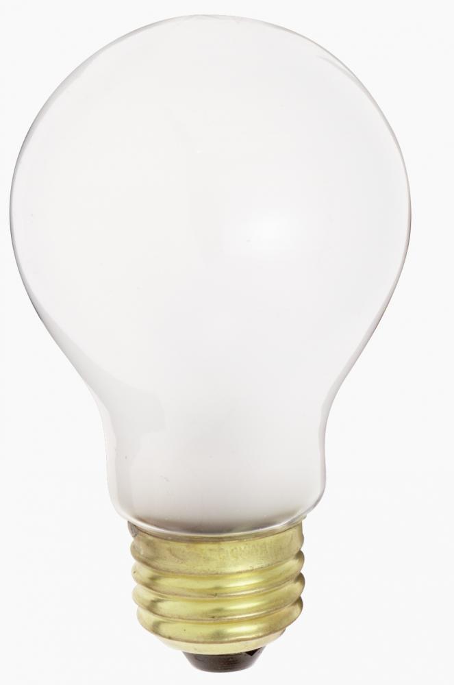 60 Watt A19 Incandescent; White; 1000 Average rated hours; 627 Lumens; Medium base; 120 Volt; 3/Pack