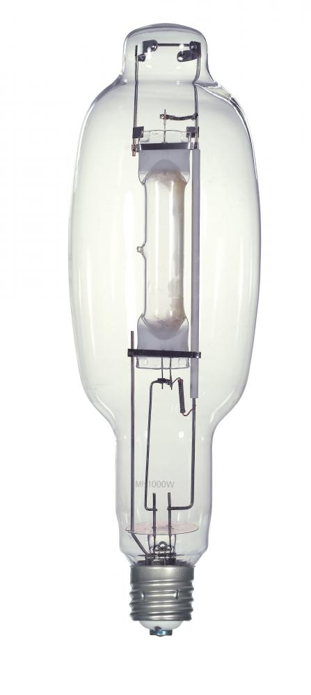 1000 Watt; Metal Halide HID; Mogul base; T120; Clear; 65 CRI; 7500K