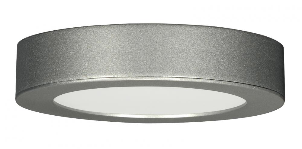 13.5 watt; 7&#34; Flush Mount LED Fixture; 3000K; Deep Dish; Satin Nickel; 120 volts