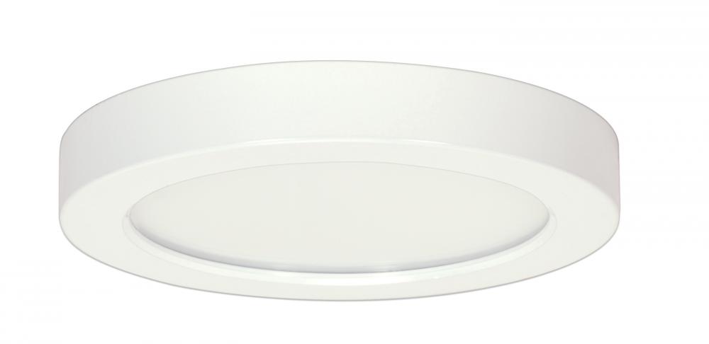 18.5 watt; 9&#34; Flush Mount LED Fixture; 3000K; Round Shape; White Finish; 277 volts