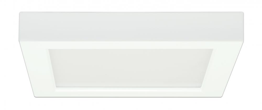 13.5 watt; 7&#34; Flush Mount LED Fixture; 5000K; Square Shape; White Finish; 120 volts