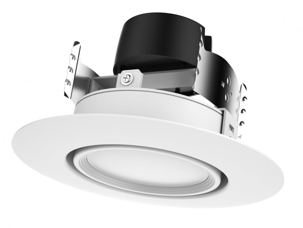 9 watt LED Directional Retrofit Downlight - Gimbaled; 4&#34;; 3000K; 90&#39; Beam spread; 120 volts;