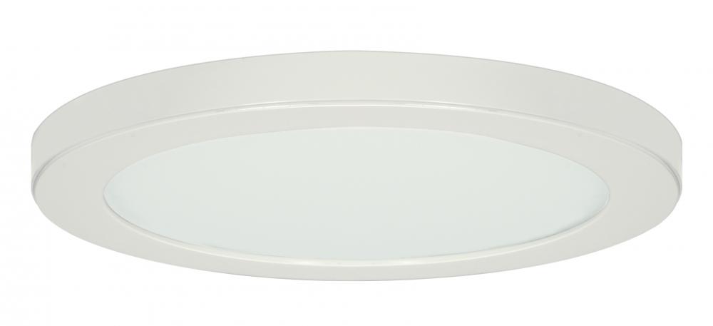 25 watt; 13&#34; Flush Mount LED Fixture; 3000K; Round Shape; White Finish; 120 volts
