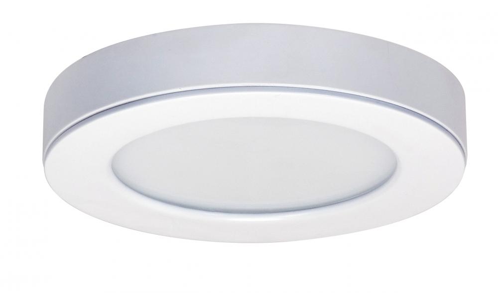 13.5 watt; 7&#34; Flush Mount LED Fixture; 3000K; Round Shape; White Finish; 120 volts; 90CRI