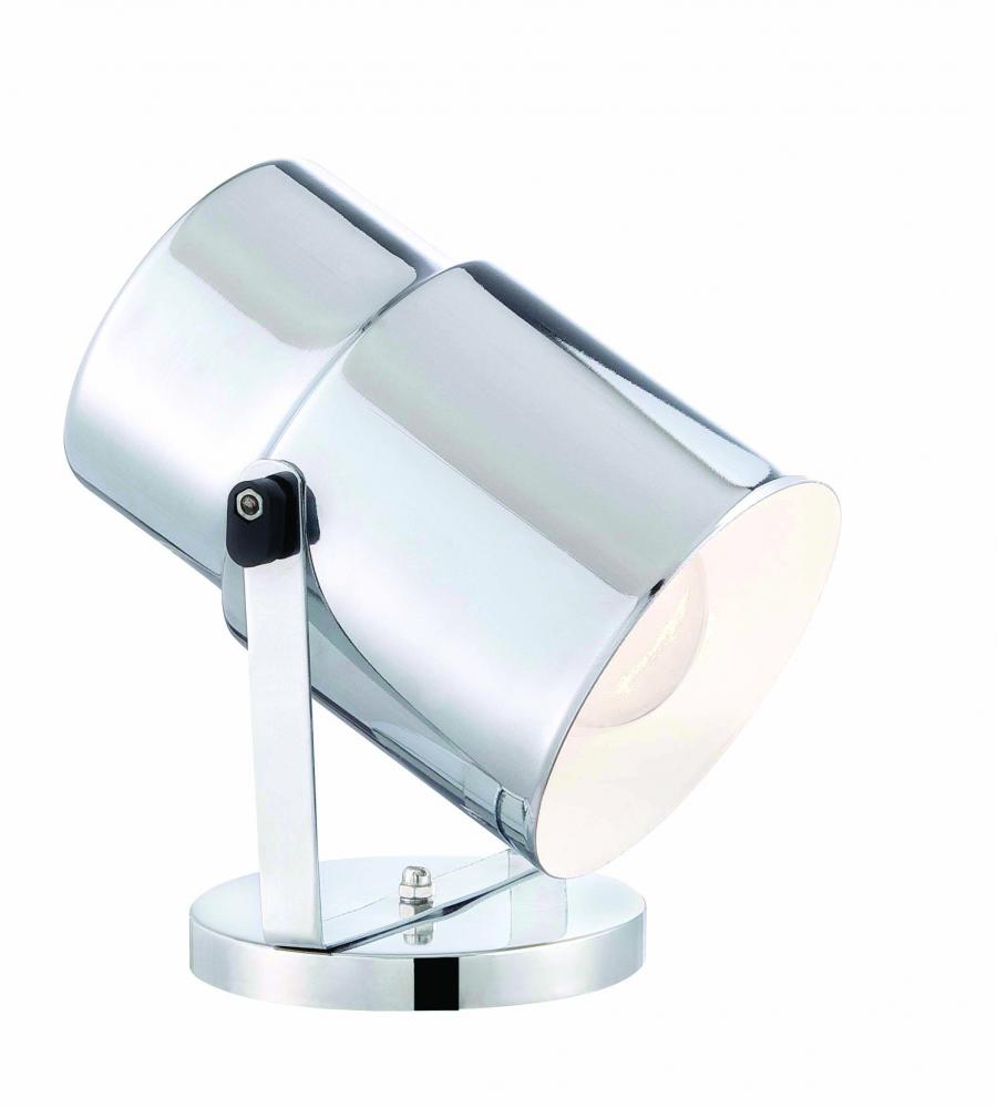 Plant Lamp; Steel; Chrome Finish