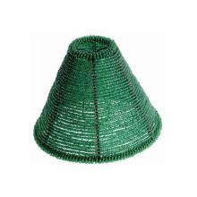Satco Products Inc. 90/1255 - Clip On Shade; Beaded; Green; Cone Shape