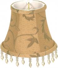 Satco Products Inc. 90/2359 - Clip On Shade; Khaki Beaded Floral