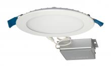 Satco Products Inc. S11604 - 12 watt LED Direct Wire Downlight; Edge-lit; 6 inch; 4000K; 120 volt; Dimmable; Round; Remote Driver