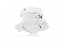 Satco Products Inc. S11709 - 7 watt LED Direct Wire Downlight; Gimbaled; 4 inch; 3000K; 120 volt; Dimmable