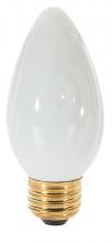 Satco Products Inc. S3375 - 60 Watt F15 Incandescent; White; 1500 Average rated hours; 550 Lumens; Medium base; 120 Volt