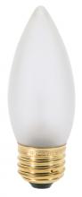 Satco Products Inc. S3796 - 60 Watt B11 Incandescent; Frost; 1500 Average rated hours; 640 Lumens; Medium base; 120 Volt; 2-Card