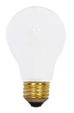 Satco Products Inc. S3880 - 60 Watt A19 Incandescent; Frost; 5000 Average rated hours; 560 Lumens; Medium base; 130 Volt; Rough