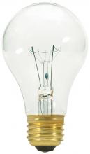 Satco Products Inc. S3942 - 60 Watt A19 Incandescent; Clear; 2500 Average rated hours; 580 Lumens; Medium base; 130 Volt; 2/Pack
