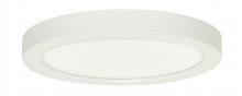 Satco Products Inc. S9682 - 18.5 watt; 9" Flush Mount LED Fixture; 3000K; Round Shape; White Finish; 120 volts; 90CRI