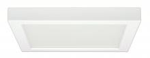 Satco Products Inc. S9683 - 18.5 watt; 9" Flush Mount LED Fixture; 3000K; Square Shape; White Finish; 120 volts; 90CRI