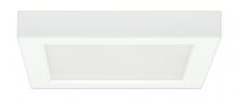 Satco Products Inc. S9685 - 13.5 watt; 7" Flush Mount LED Fixture; 3000K; Square Shape; White Finish; 120 volts; 90CRI