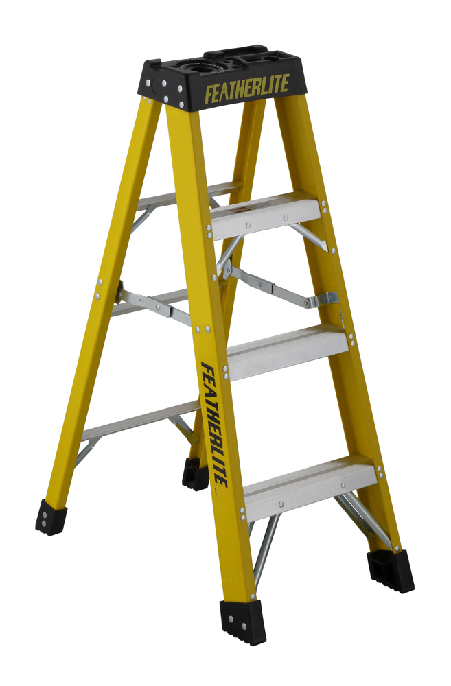 4&#39; Fiberglass Step Ladder Type IA 300 Load Capacity (lbs)