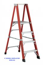 Louisville Ladder Corp 6504-AA - 4' Fiberglass Step Ladder Type IAA 375 Load Capacity (lbs)
