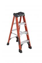Louisville Ladder Corp FS1404HD - 4' Fiberglass Step Ladder, Type IAA, 375 lb Load Capacity