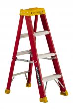 Louisville Ladder Corp L-3016-04 - 4' Fiberglass Step Ladder, Type IA, 300 lb Load Capacity