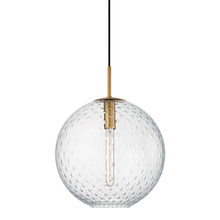 Hudson Valley 2015-AGB-CL - 1 LIGHT PENDANT-CLEAR GLASS
