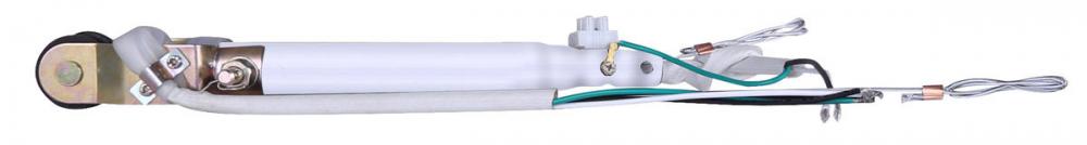 Downrod, 8&#34; WH Color, for CP48DW, CP56DW, CP60DW, With Lead Wire and Safety Cable