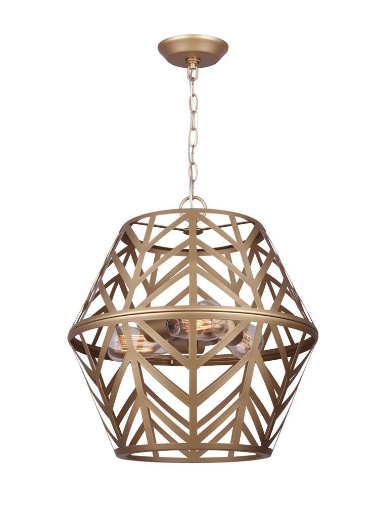 MAUD, 3 Lt 16.5&#34; Wide Rod Chandelier, 100W Type A, 16.5&#34; W x 17.5&#34; H