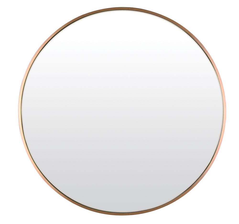 Mirror, Metal Frame Mirror, 32.75&#34; W x 32.75&#34; H x 1&#34; D