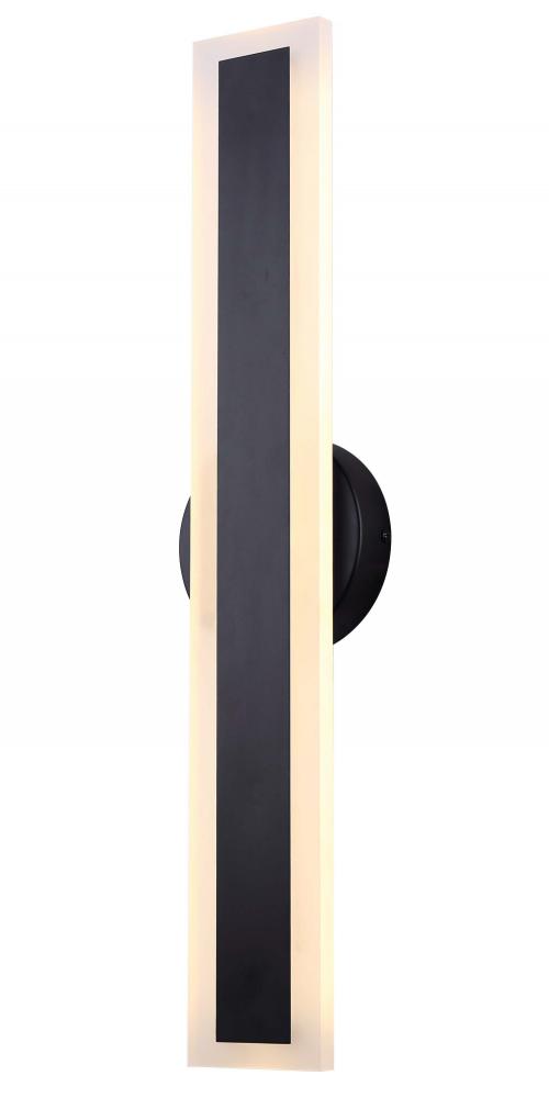 Stella, LVL256A04BK, 5.125&#34; Width LED Vanity, Acrylic, 20W LED (Integrated), Dimmable, 1200 Lume