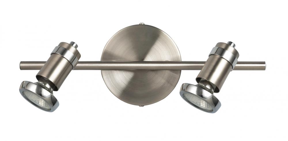 Shay, IT391A02BCH10, 2 Lt Track Light, 50W GU10,  14 IN W x 4 .75 IN H