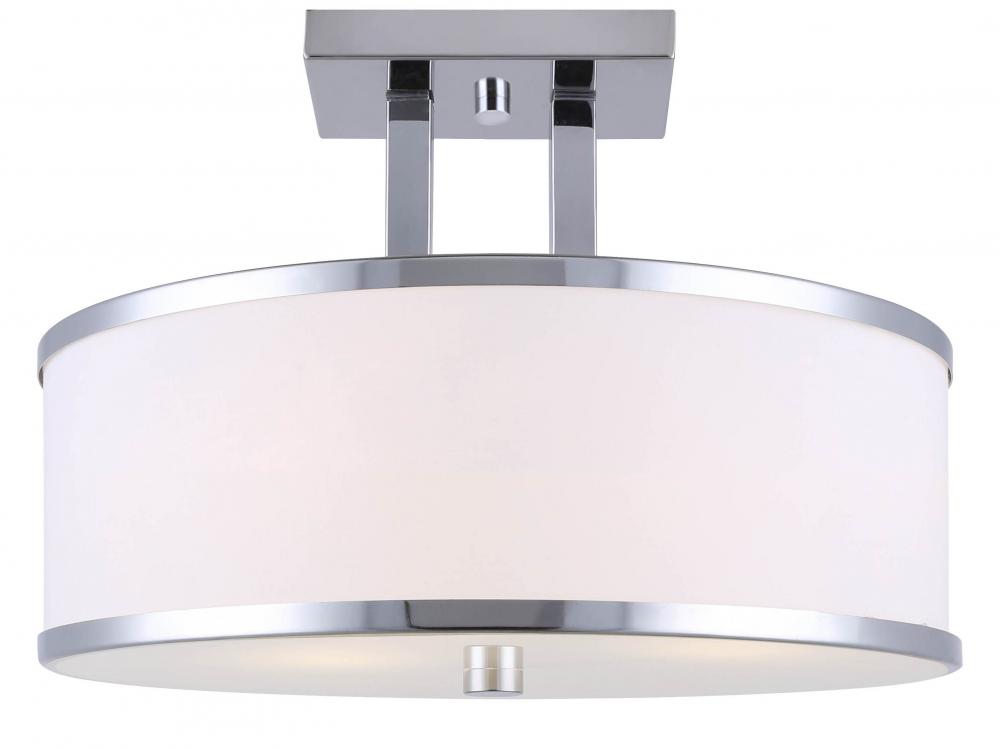 Amelia Chrome Semi-Flush Mount