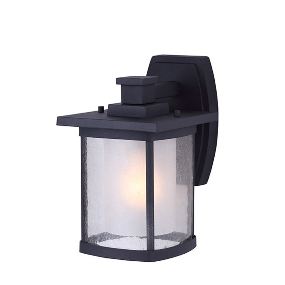 Outdoor, 1 Light Outdoor Down Light, Seeded/Frost Glass, 100W Type A, 6 1/2&#34;W x 10 1/4&#34;H x 8