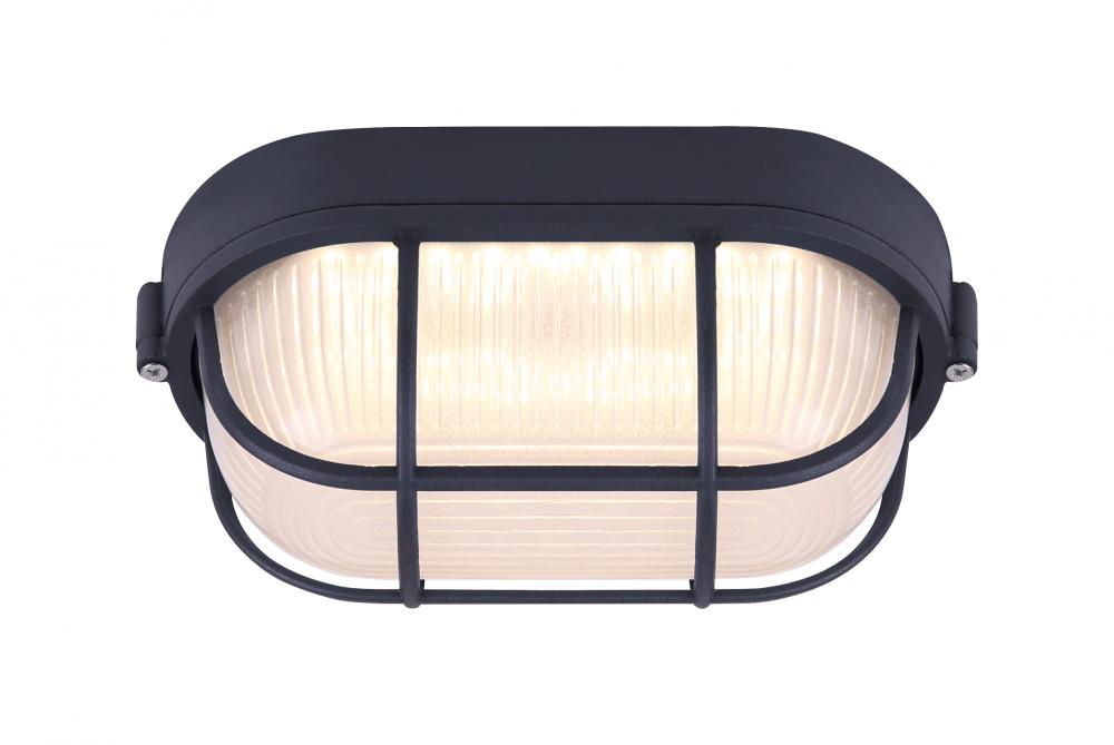LED Outdoor Light, Frosted Glass, 12W Integrated LED, 750 Lumens, 4.5&#34; W x 4.125&#34; H x 8.25&#