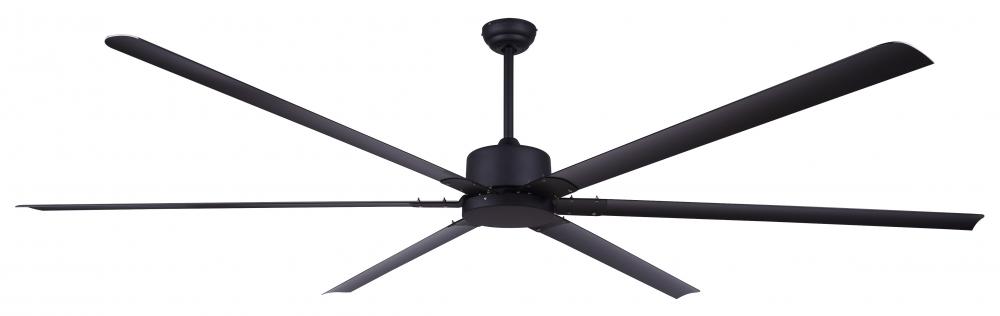 96&#34; Black Industrial Fan with Downrod Mount