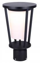 Canarm LOL675BK - VERO, BK Color, LED Outdoor Post Light, 10W Int. LED, 700 lm, 3/4/5000K 3CCT , AC Driver