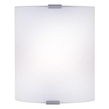 Canarm IWL415B07GY - 1 Lt Wall Sconce, Flat Opal Glass, 60W Type A, Hardwire Connection, 7" W x 8 1/4" H x 3 1/4&