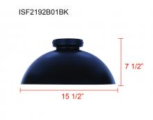 Canarm ISF2192B01BK - Eddie 1 Light Semi Flush Mount