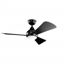 Kichler 330151SBK - Sola LED 3000K 44" Fan Satin Black