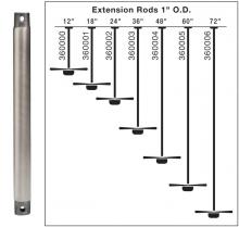 Kichler 360000AP - Fan Down Rod 12 Inch