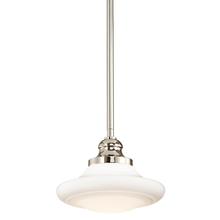 Kichler 42268PN - One Light Polished Nickel Down Pendant