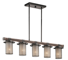 Kichler 43590AVI - Ahrendale™ 5 Light Linear Chandelier Anvil Iron