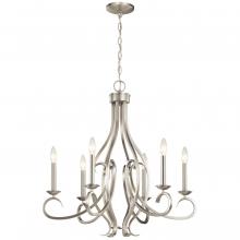 Kichler 52240NI - Ania 6 Light Chandelier Brushed Nickel