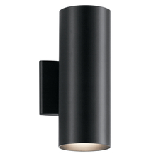 Kichler 9244BK - Cylinder 12" Wall Light Black