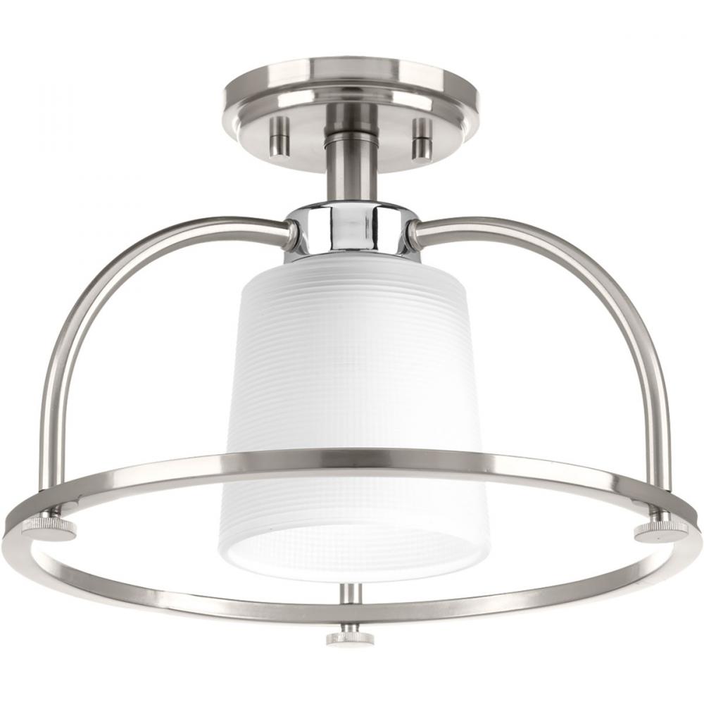West Village Collection 13-1/2&#34; One-Light Semi-Flush Convertible
